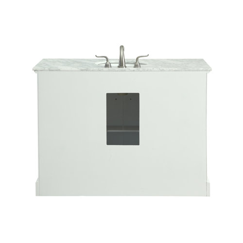 Andover Mills™ Rossi 48'' Single Bathroom Vanity with Marble Top & Reviews Wayfair